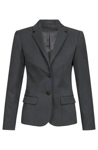 DAMEN-BLAZER RF BASIC normal, anthrazit, Gr. 36