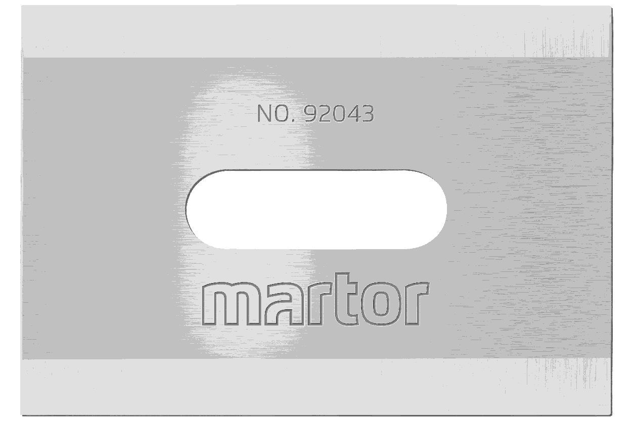 MARTOR Ersatzklinge INDUSTRIEKLINGE 92043 Breitschliff | 10 Stück