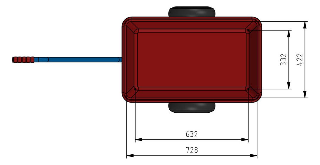FETRA leichter Handwagen, "4101"