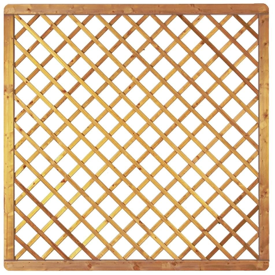Avantgarde 180x180cm Diagonal-Rankgitter Rahmen 45/68 mm, kdi-grünGitter geklammert MW10x10