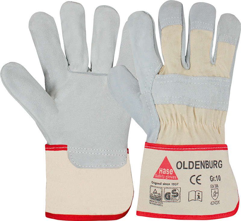 Handschuh Oldenburg, Rindspaltleder,Gr.10