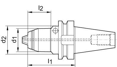 Kurzbohrfutter AKL JIS B6339 0,5-10 BT40 ALBRECHT