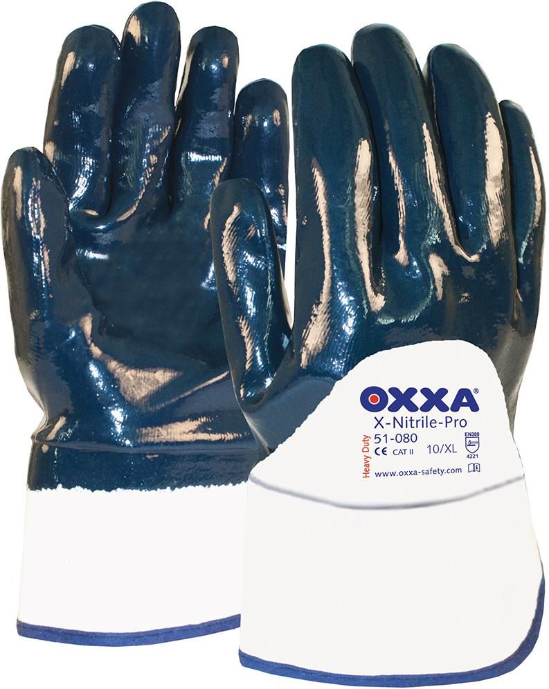 Handschuh Oxxa X-Nitrile-Pro, Gr.9, Stulpe teilbeschichtet