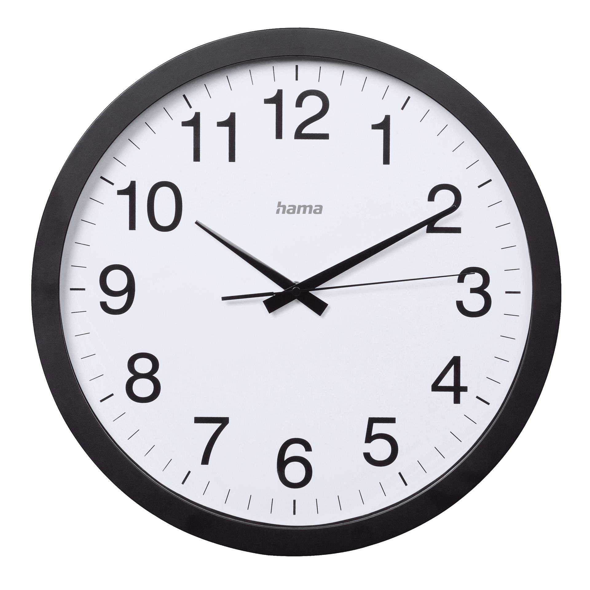Wanduhr Aruba geräuscharm schwarz