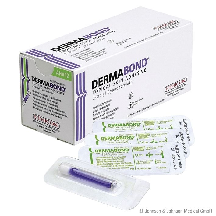 DERMABOND HVD Topischer Hautkleber0,5 ml (12 Ampullen)02042023