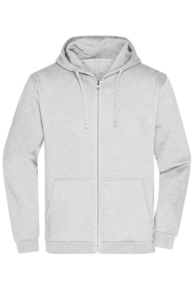 Men's Promo Zip Hoody Klassische Sweatjacke mit Kapuze grau, Gr. S