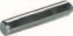 PINN, Einsteckbodenträger ohne Rand, Stahl vernickelt, D5x24 mm