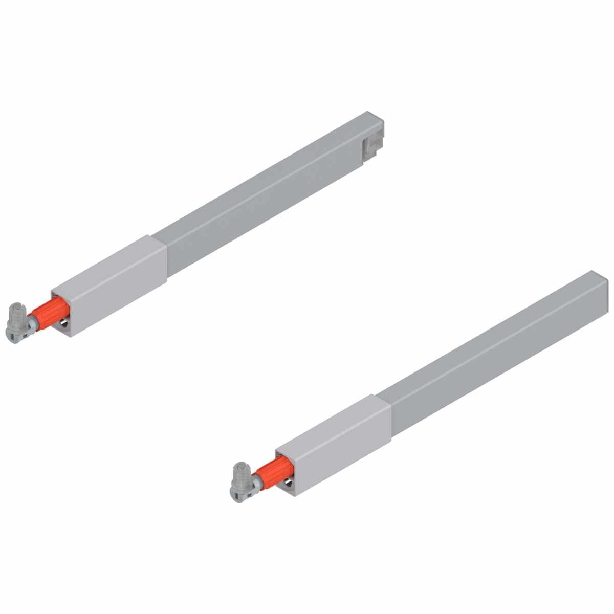 TANDEMBOX Längsreling (oben), für Frontauszug, NL=300 mm, links/rechts, für TANDEMBOX antaro, R9006 weißaluminium