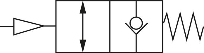 Stoppverschraubung G 1/8"-G 1/8", ohne Handnotbetätigung IQS-MSV