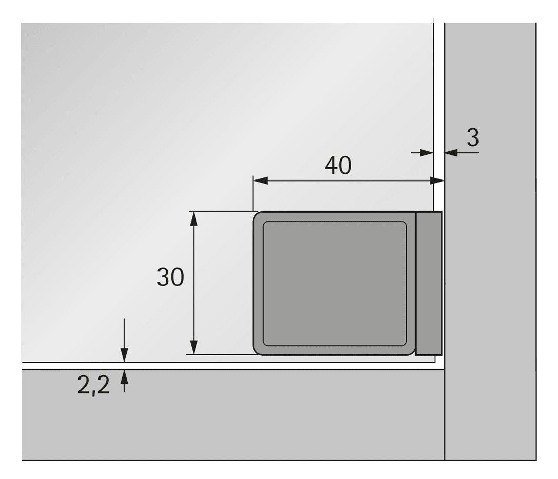 HETTICH Glastürgriff