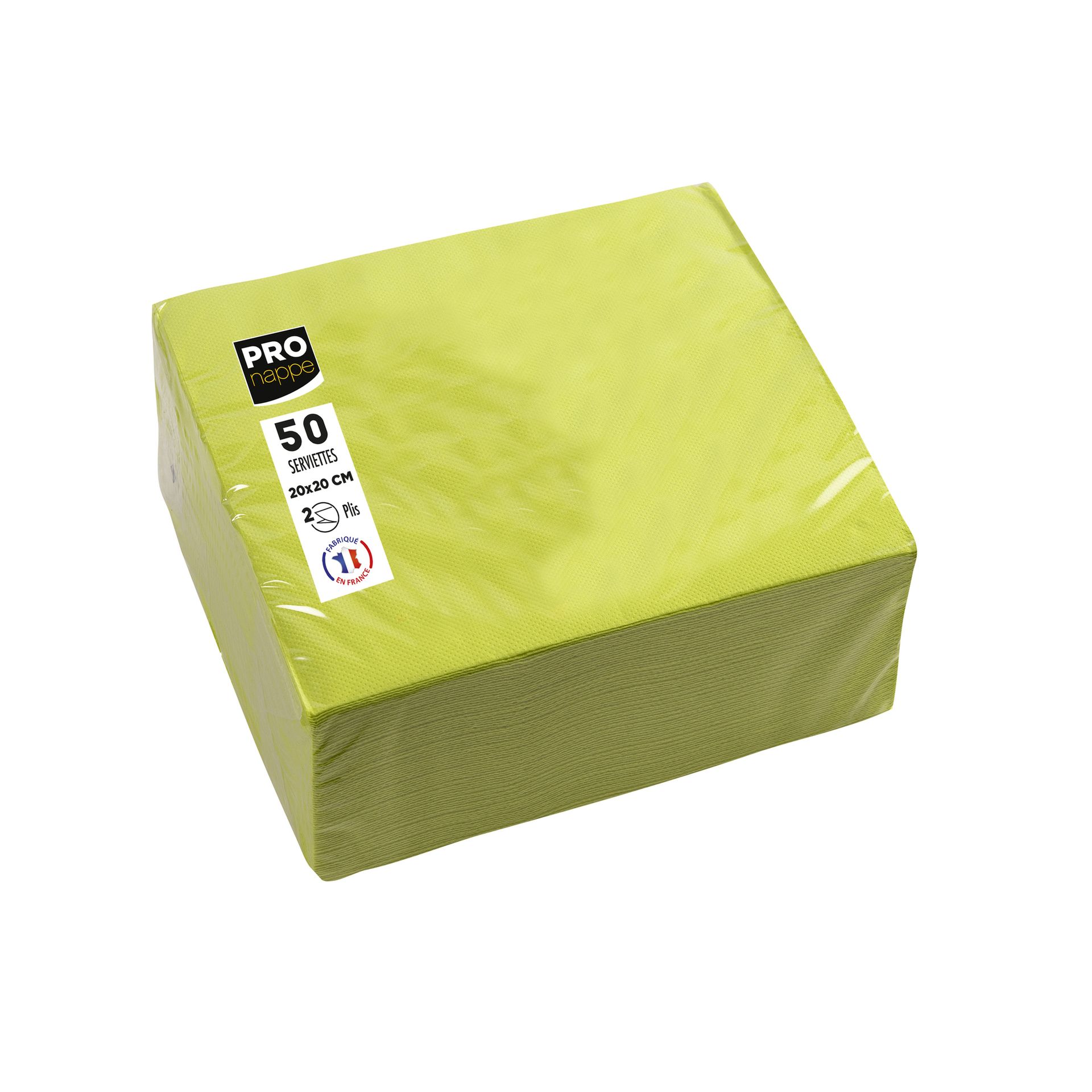 Serviette 20x20cm gn 50St