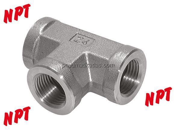 Hochdruck T-Stück NPT 1/8" (IG), V4A