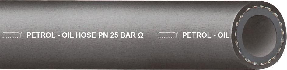 Öl-/Benzinschlauch PETROL-OIL, schwarz, 25bar, 10x4,0 mm