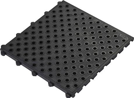 Anti-Ermüdungsmatte Fatigue Lock schwarz B50xL50 cm mit Löcher