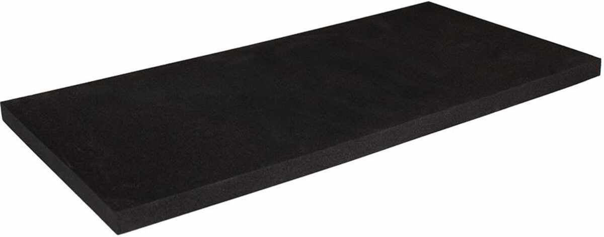 Ersatzbelag Zellgummi 140x280x10 mm schw. Kronen