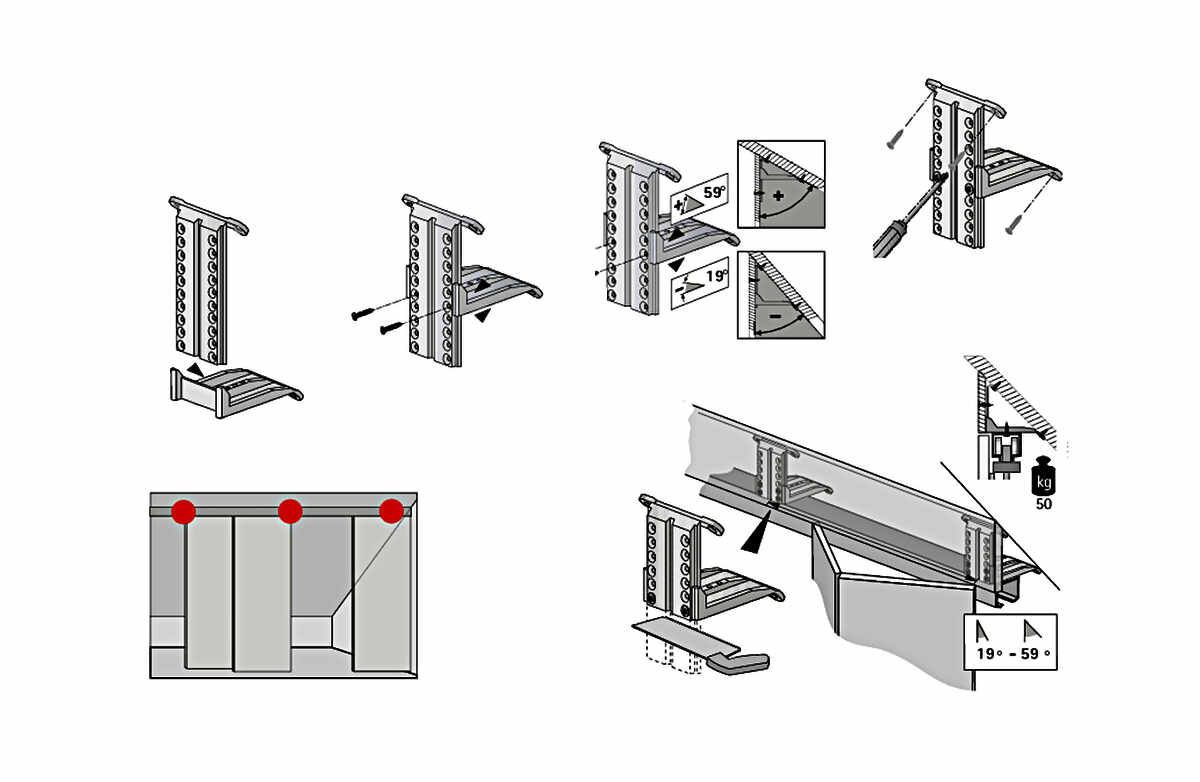 Dachschrägenadapter