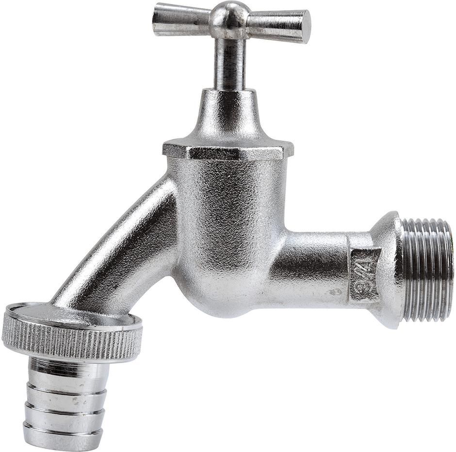 Wasserhahn m.Schlauchver.G 3/4 Gew.,1/2"-Schlauch Gardena
