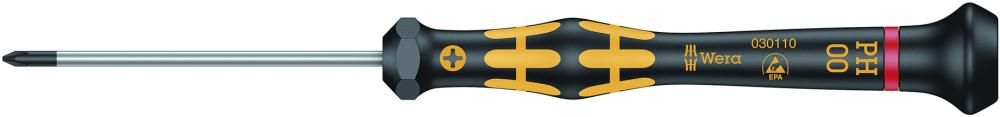 Wera Elektronik- Schraubendreher ESD PH0x60mm