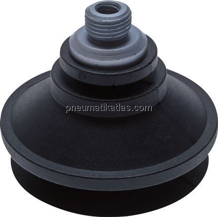 Balgsauger, 1,5-fach, P-Serie, 20x9mm, CR (50A, schwarz)