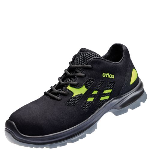 Atlas FLASH 2600 Sicherheitshalbschuh S1 ESD, Schwarz, Gr. 44, Weite 10