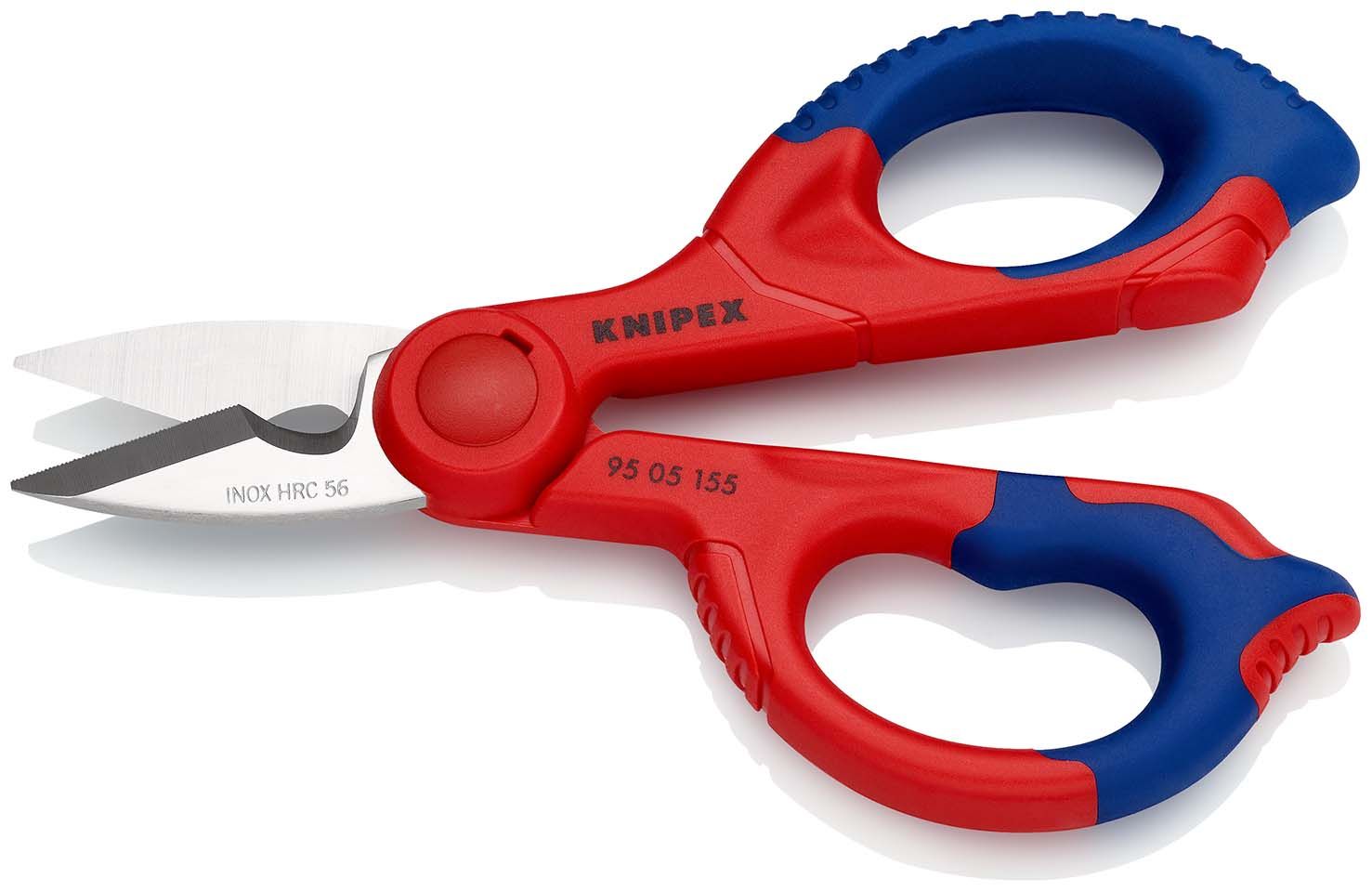 KNIPEX Elektrikerscheren mit Mehrkomponenten-Hüllen,