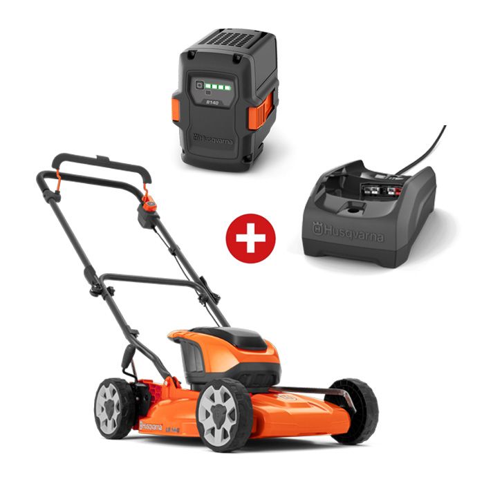Husqvarna Akku-Rasenmäher LB 144i + B140/C80