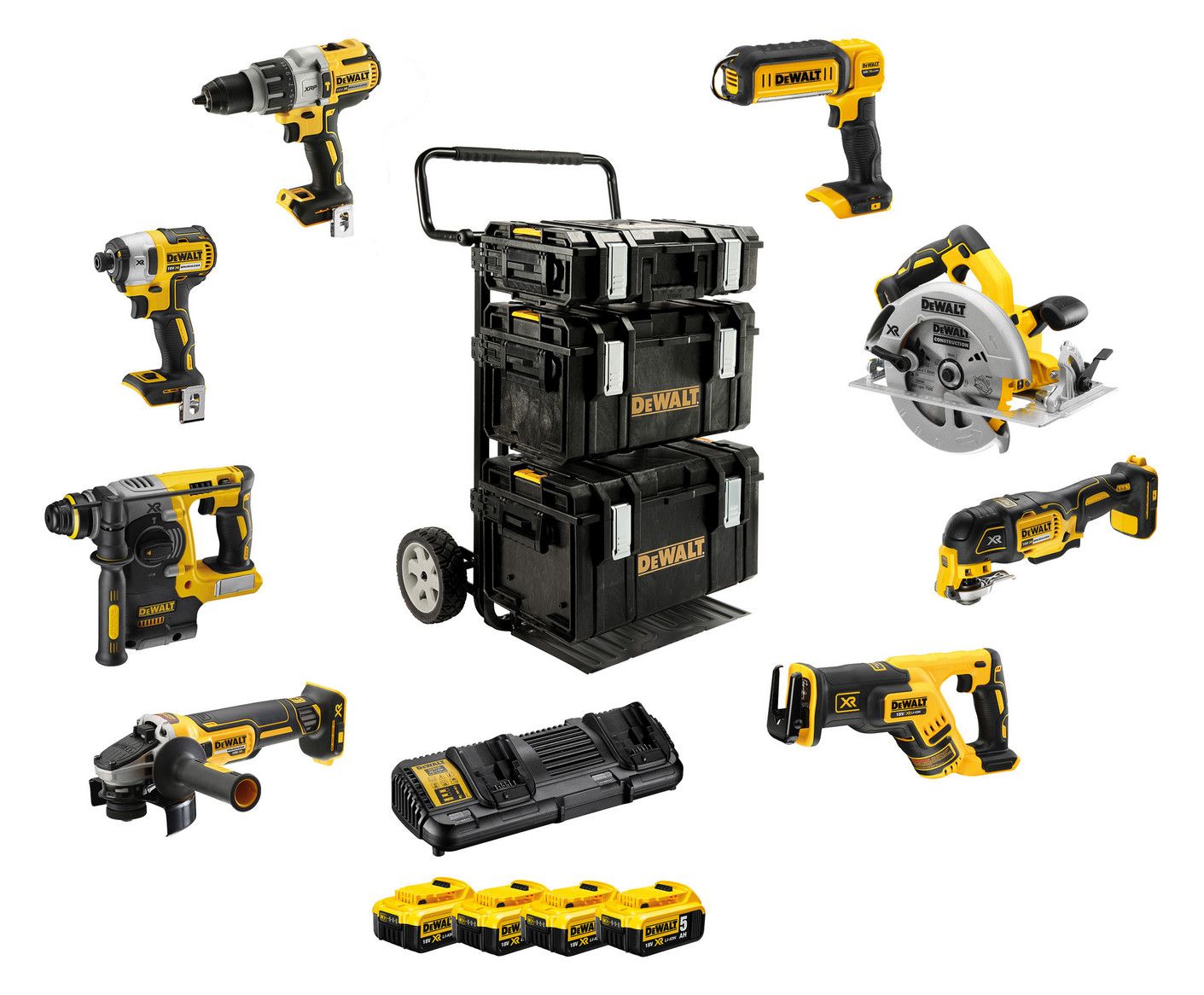 DeWALT Akku-Kombopack, 8-teilig