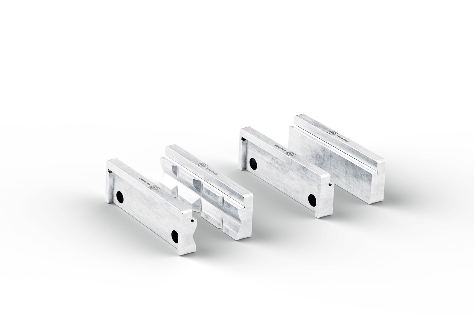 Schutzbackenpaar Set (P) Prisma und (B) Blank 110 mm Aluminium (FEIN VersaMAG)