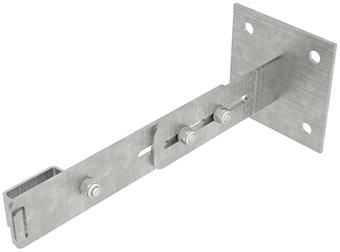 Wandhalter mit Klemmbügelverstellbar 275-375 mm Stahl verzinkt
