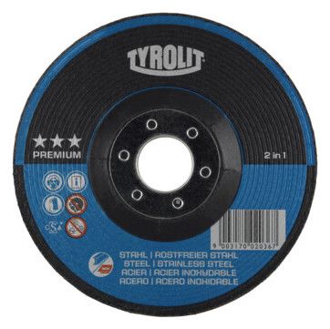 TYROLIT Schruppscheibe, 2 in 1