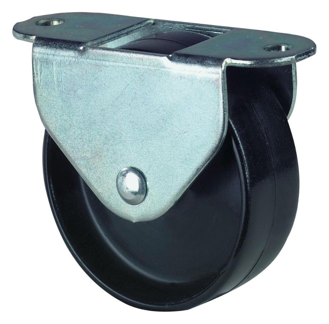 Kunststoffbockrolle, schwarz