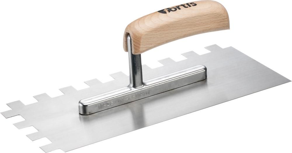 FORTIS Glättekelle gezahnt 280x130mm 15x15mm