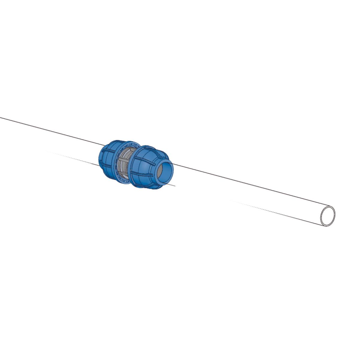 Gerader Steckverbinder Aircraft 40 mm