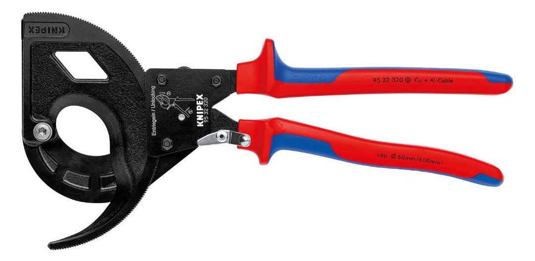 KNIPEX Kabelschere, lackiert