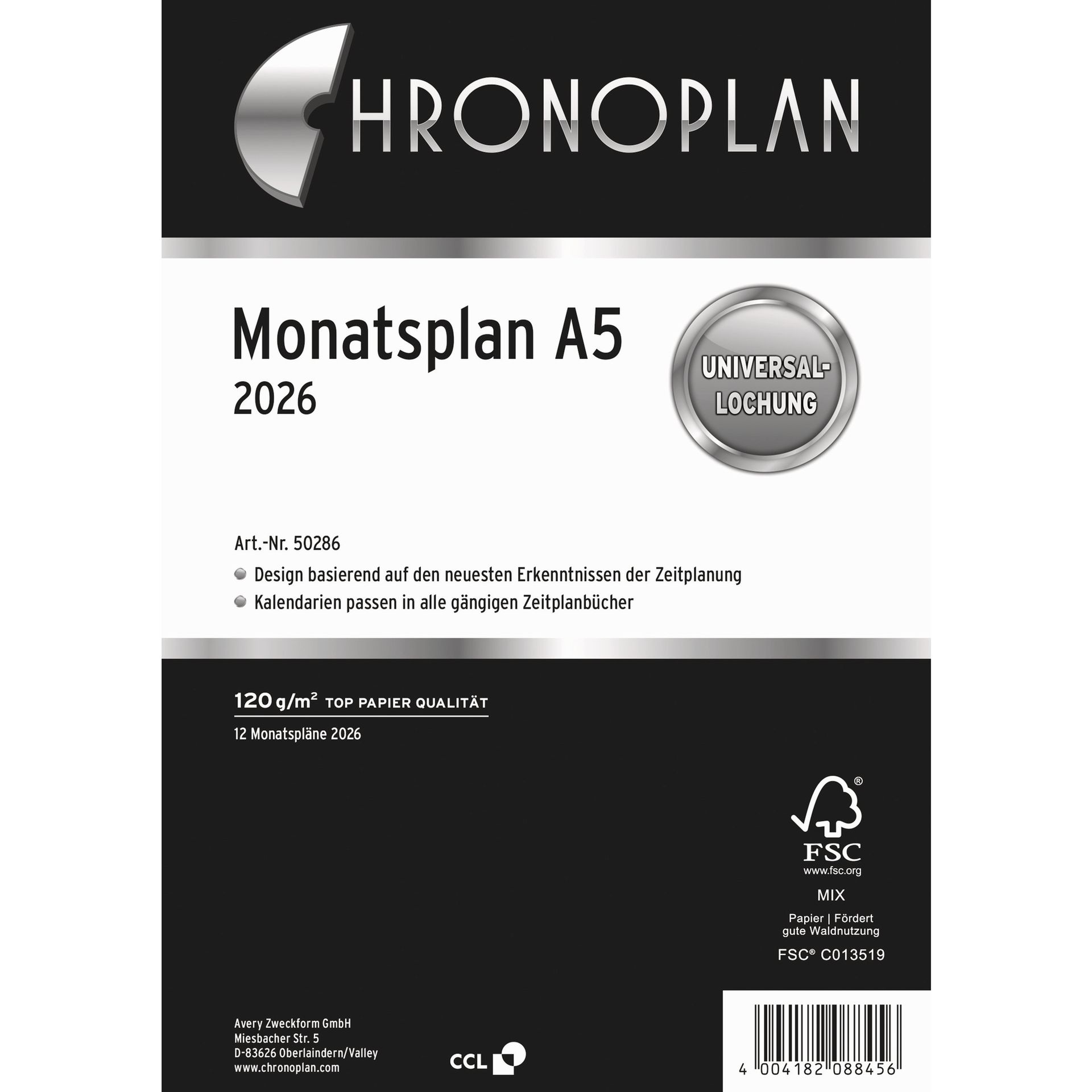 Monatsplan 148,5x210mm 1M/1S