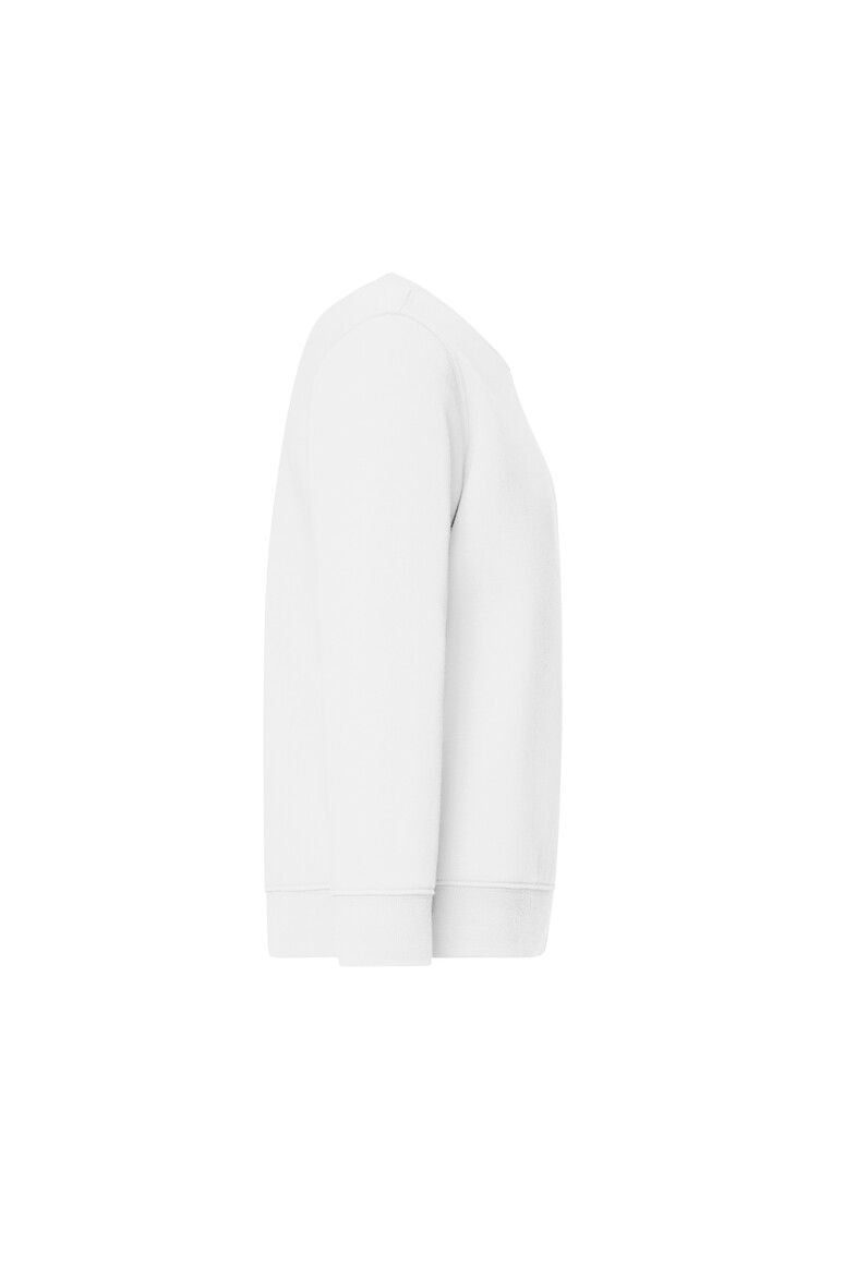 HAKRO Kinder Sweatshirt Bio-Baumwolle weiß, 110/116