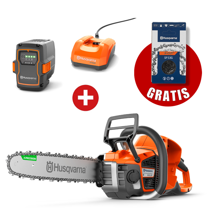 Husqvarna Akku-Motorsäge 540iXP inkl. Akku B330X und Ladegerät C750X und Kette
