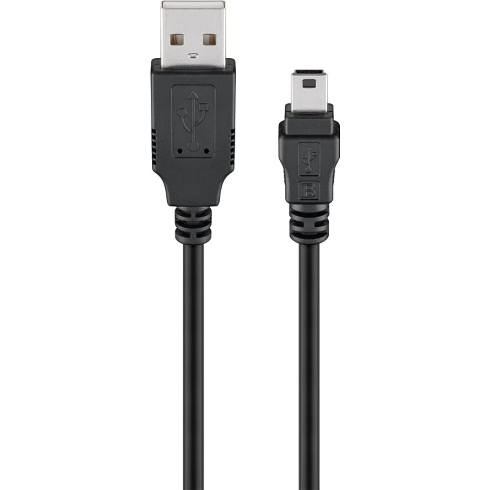 Ladekabel Mini-USB 1m schwarz