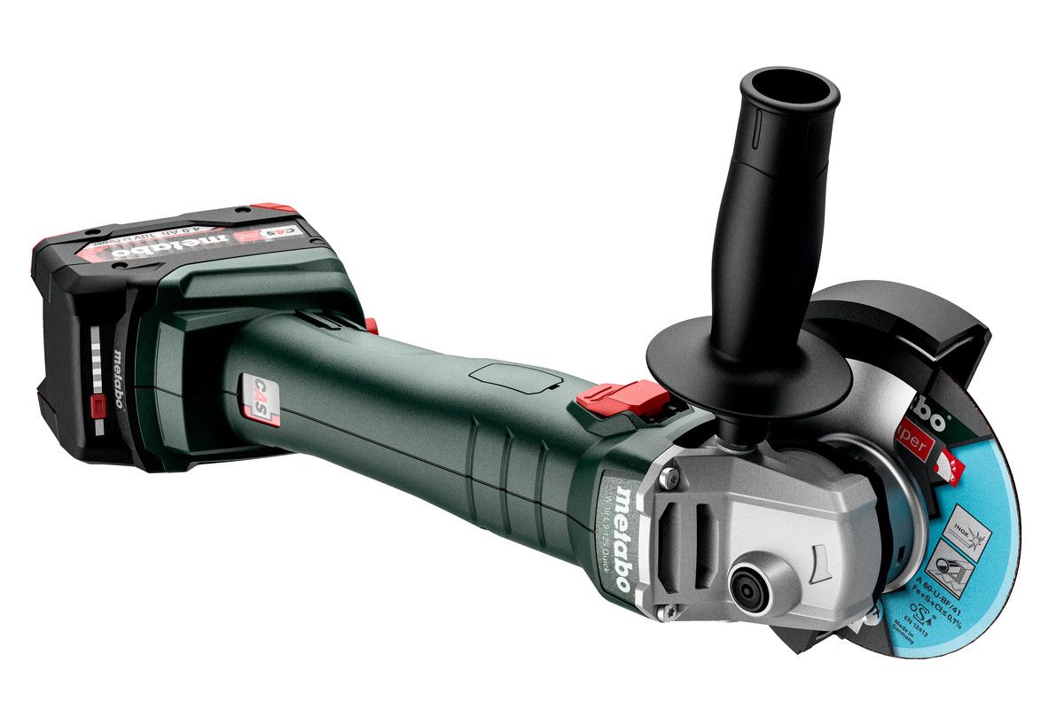 Akku-Winkelschleifer soloW 18 L 9-125 Metabo ohne Akku ohne Ladegerät metaBOX