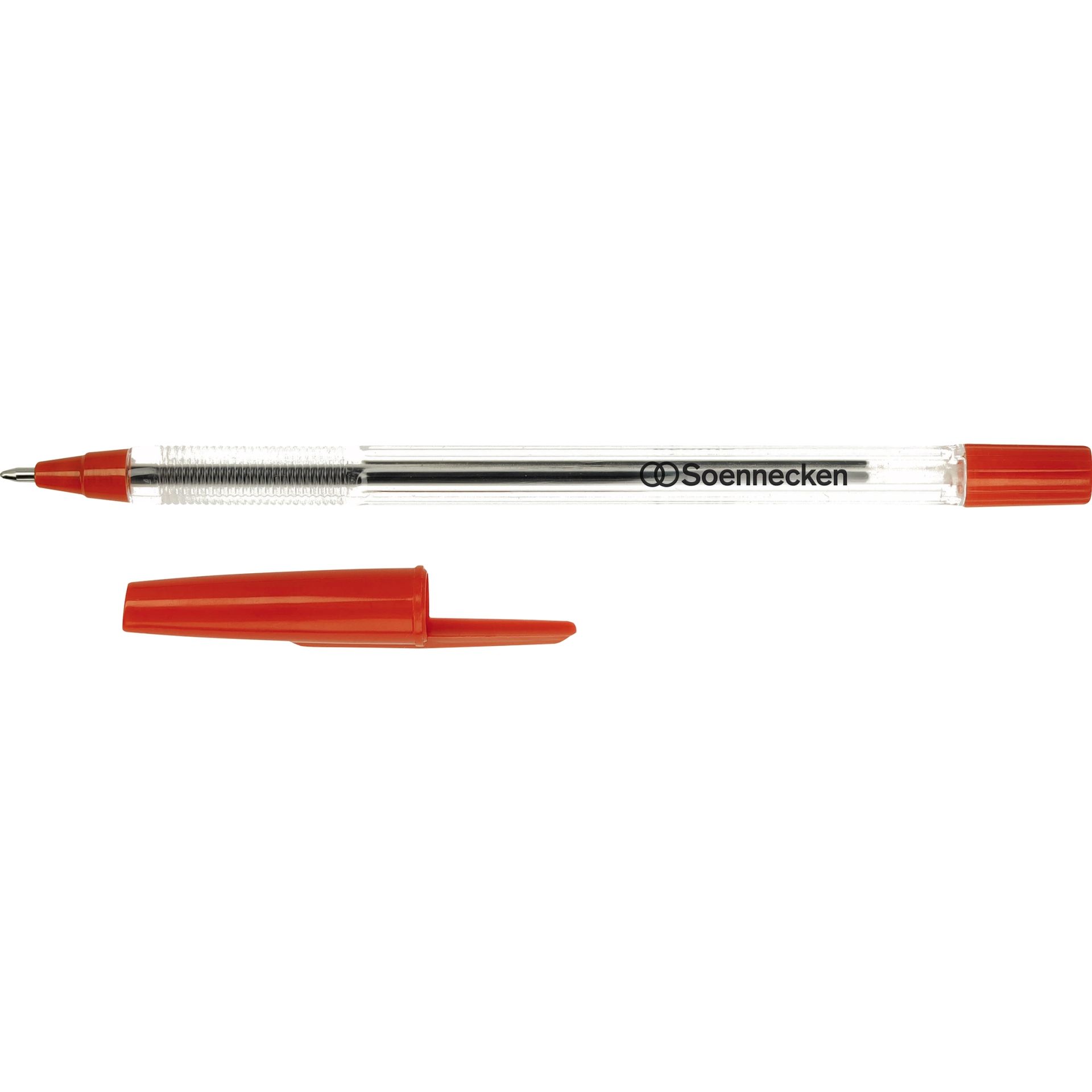 Einwegkugelschreiber Nr.1 Kappe rot 50 St./Pack.