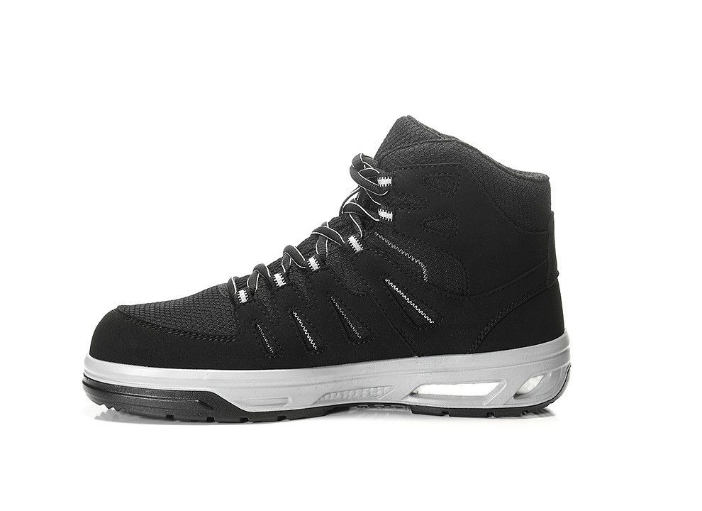 Sicherheitsschnürstiefel MADDOX XX10 black-grey Mid ESD S2, Gr. 36