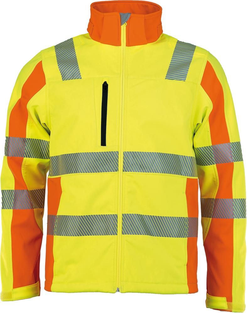 Warnjacke Softshell, Prevent, gelb, Gr.2XL