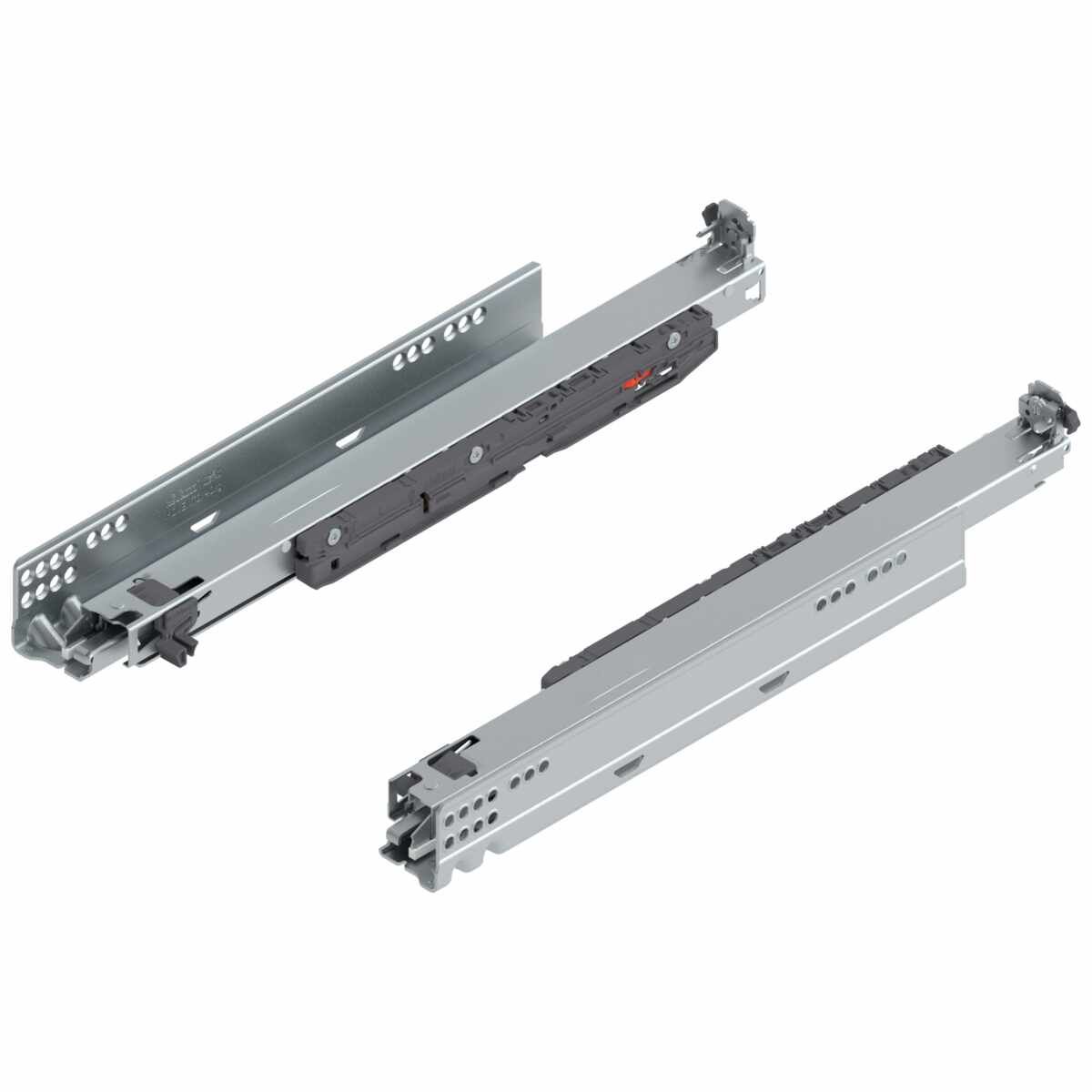 MOVENTO BLUMOTION int./für TOB geeignet/für SERVO-DRIVE geeignet, Vollauszug, Führung, 40 kg, NL=420 mm, für Kupplung, links/rechts, verzinkt