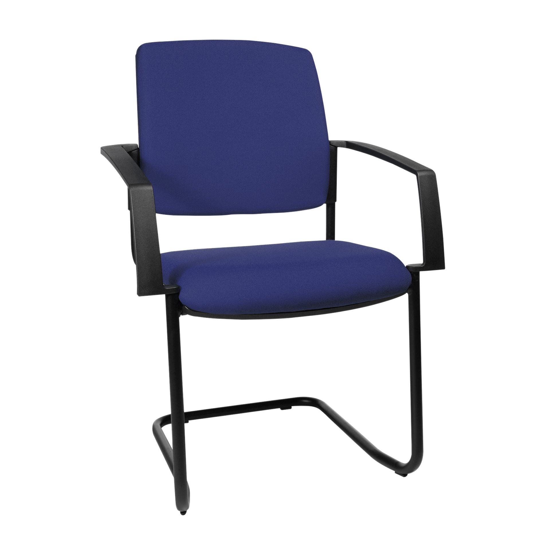 Besucherstuhl B to B 20 mit Armlehnen blau