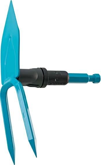 CS.-Gartenhacke herzform 7 cm breit, 2 Zinken Gardena