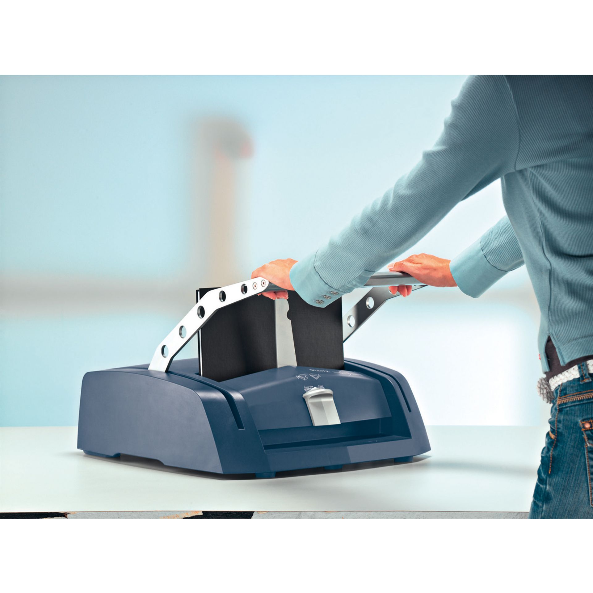 Buchbindegerät impressBIND 280 DIN A4 blau/silber