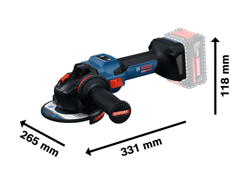 Bosch Winkelschleifer EXWS18V-15S