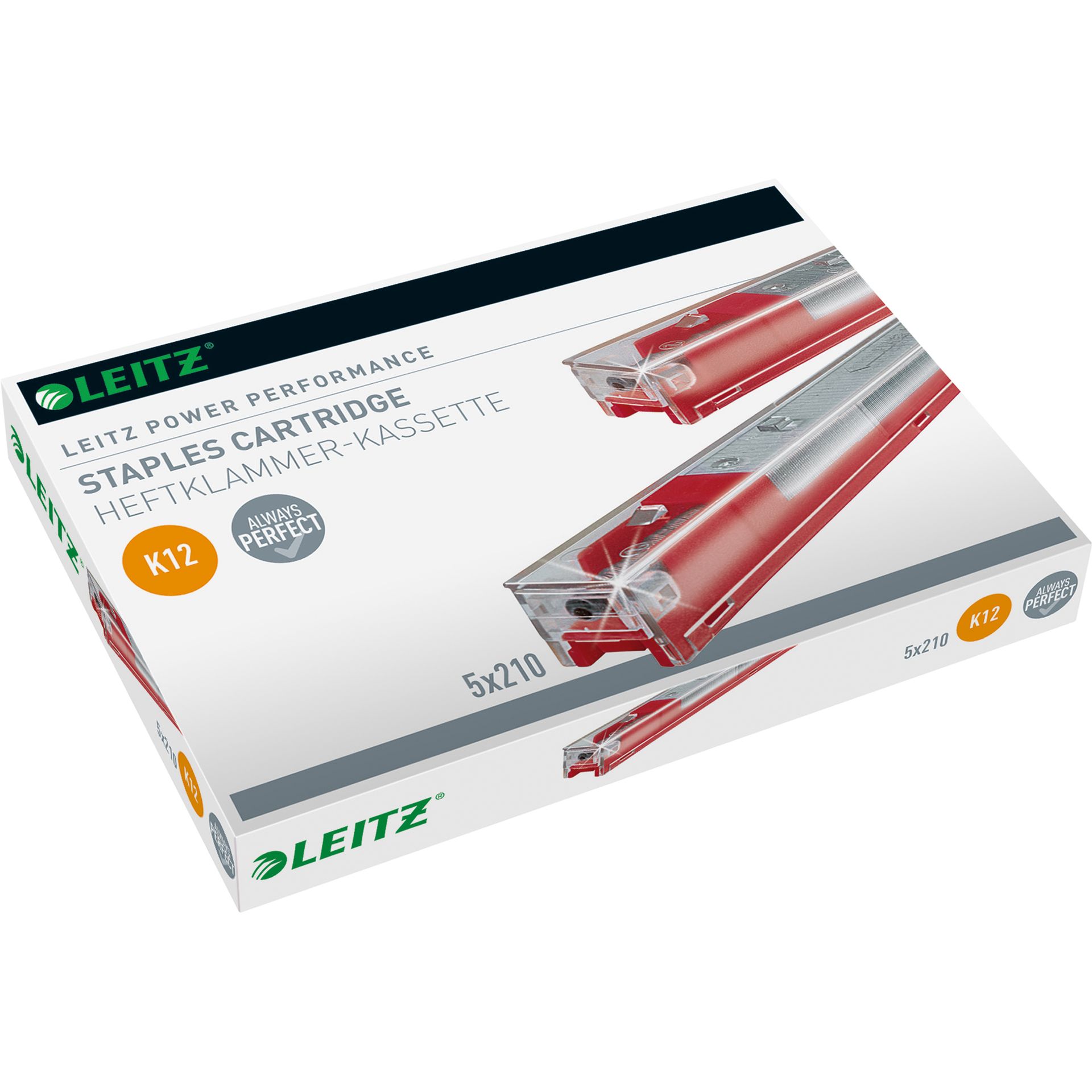 Heftklammerkassette K12 verzinkt 5x210 St./Pack.