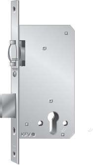 KFV Pendeltürschloss 55 F24 altsilber lack. GE1356