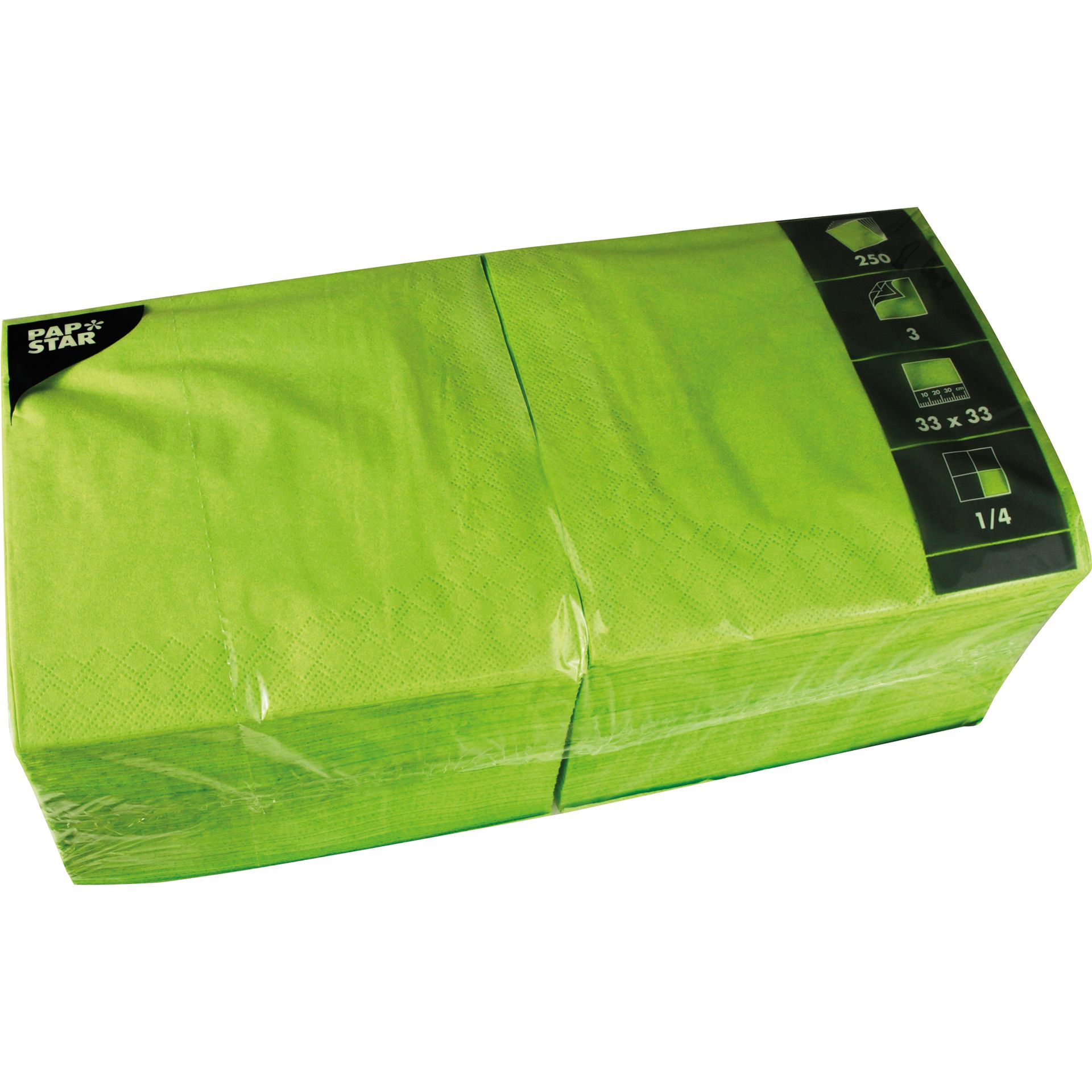Serviette 33x33cm 3lagig limonengrün 250 St./Pack.